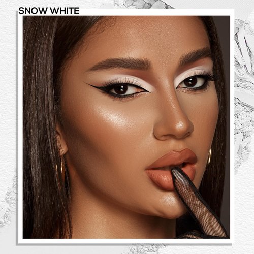**MAKI YIKA White Matte Eye Shadow Palette - Pigmented Waterproof Makeup for Brown Eyes | Long-Lasting Formula**