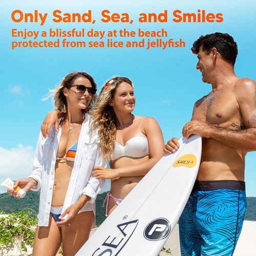 Safe Sea Zinc Oxide Sunscreen SPF30 | Clear Mineral Face And Body Reef Safe Sunscreen Without White Cast | Anti-Jellyfish Sting Protective Lotion | 3.4Oz (100ml) (1 Pack)
