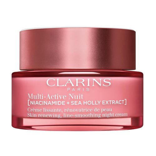 Clarins Multi-Active Night Moisturizer with Niacinamide - Smooth Fine Lines & Boost Glow