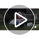 8FT Halloween Inflatable Ghost Yard Decoration with LED Lights