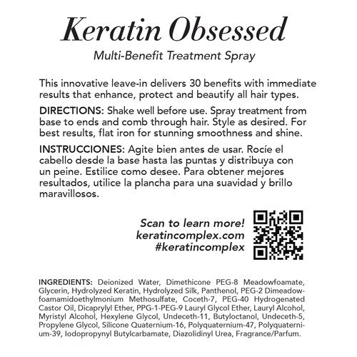 Keratin Complex - Multi-Benefit Keratin Treatment Spray for Healthy Hair - 1.7 fl oz
