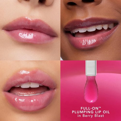BUXOM Full-On Plumping Lip Oil - Nourishing Tinted Gloss with Juicy High-Shine Finish | Non-Sticky, Cruelty-Free