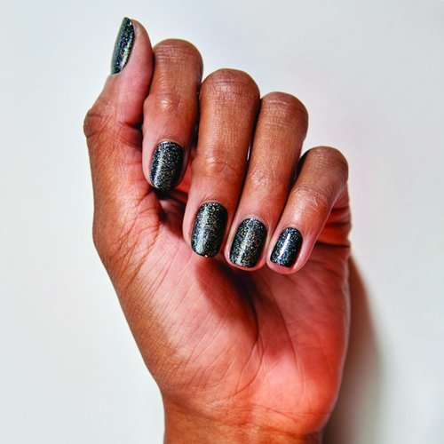 essie Expressie FX Quick-Dry Vegan Nail Polish, Silver Glitter Top Coat, 0.33 fl oz