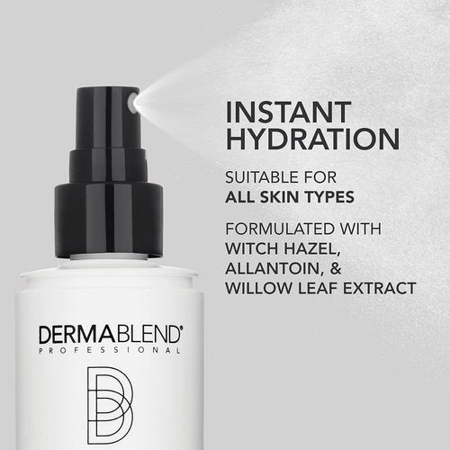 Dermablend Lock And Last Setting Spray - Water-Resistant Finishing Spray With Witch Hazel | Lightweight Natural Finish