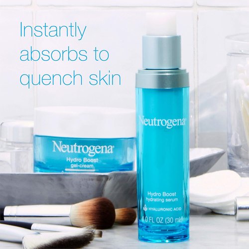 Neutrogena Hydro Boost Hyaluronic Acid Serum - Oil-Free, Non-Comedogenic Formula for Glowing Skin | 1 fl. oz