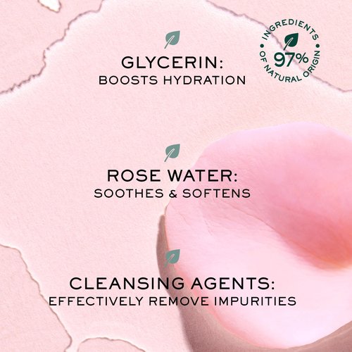 Nuxe Very Rose 3-in-1 Micellar Water, Soothing Facial Cleanser and Makeup Remover, with Rose Extract for Face & Eyes, 6.7 Fl Oz
