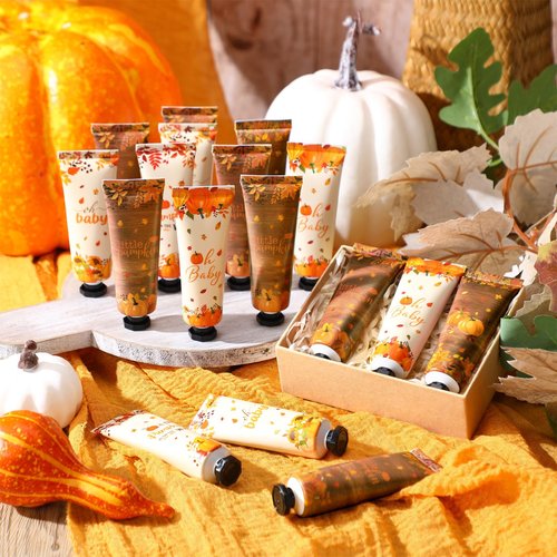 Dansib 40 Pcs Thanksgiving Baby Shower Hand Cream Bulk Hand Cream Gifts a Little Pumpkin Baby Shower Party Favors for Guests Travel Size Lotion Autumn Thanksgiving Wedding Birthday Party Supplies