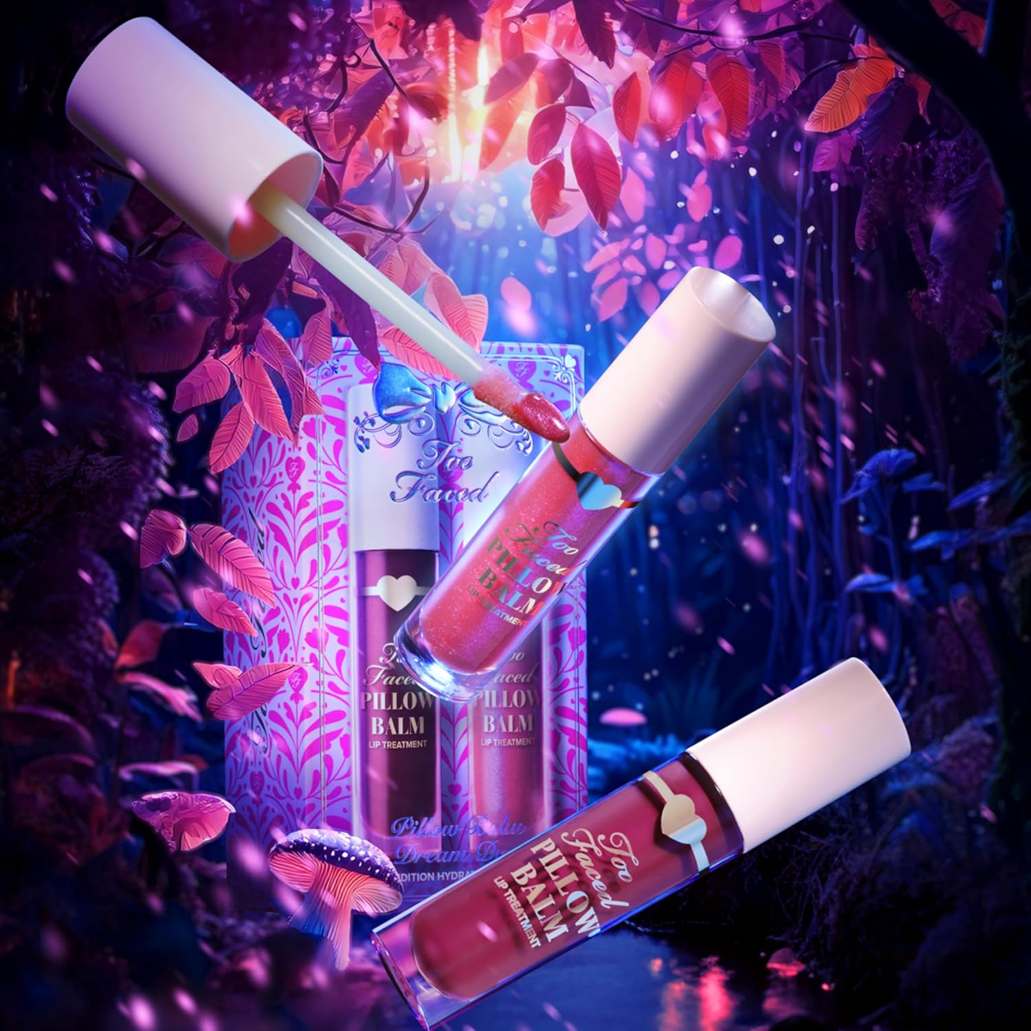 Too Faced Pillow Balm Dream Duo - Hyaluronic Acid Moisturizing Lip Treatment Gift Set