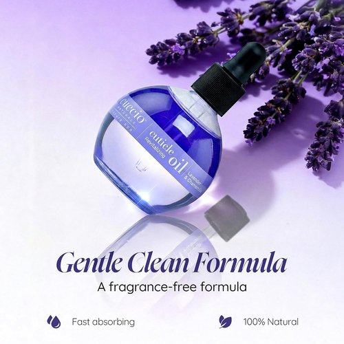 Cuccio Naturale Revitalizing Cuticle Oil - Lightweight Lavender & Chamomile Hydrating Formula | 2.30 Fl Oz