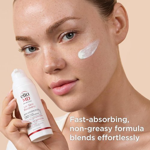 EltaMD UV Skin Recovery Sunscreen SPF 50 - All Mineral, Zinc Oxide Formula for Sensitive Skin