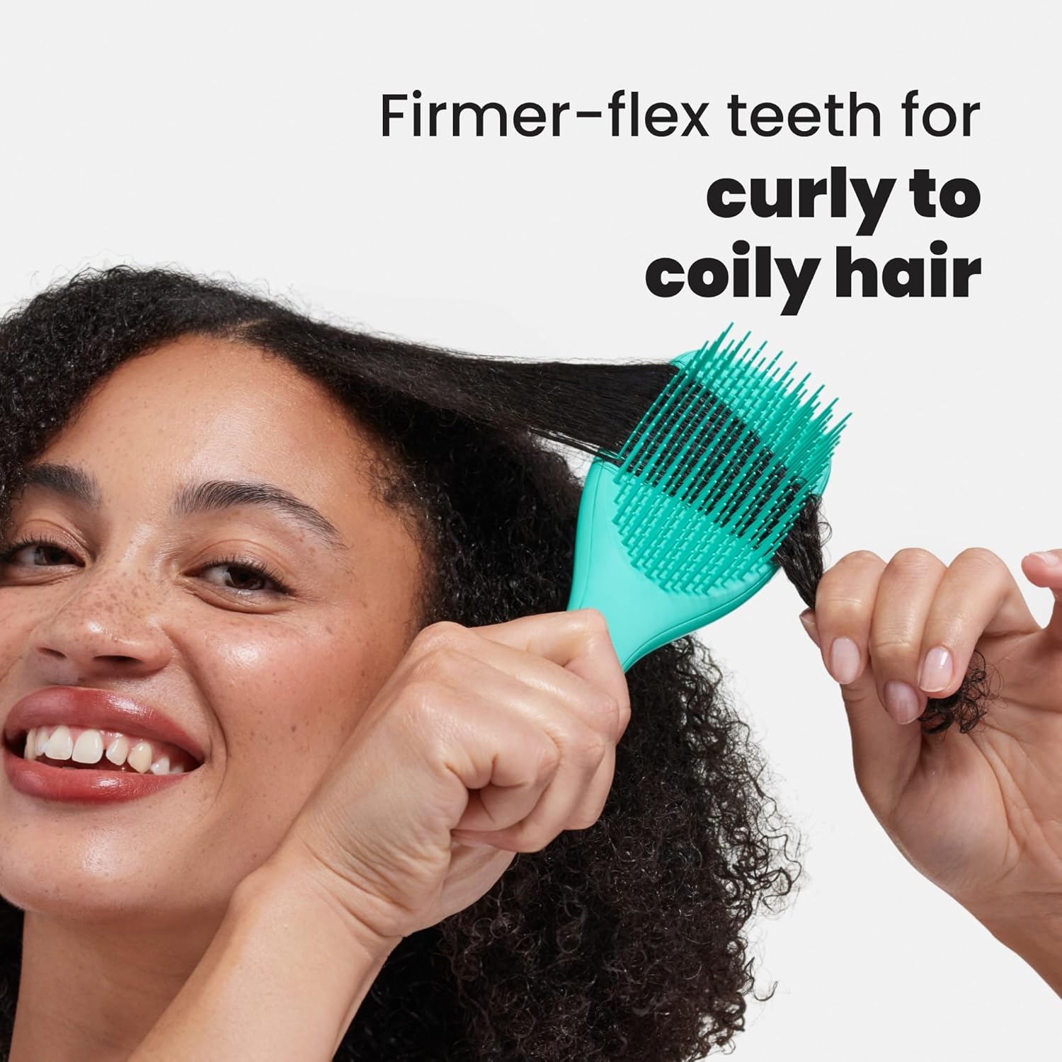 Tangle Teezer Ultimate Detangler Brush - Reduces Frizz & Breakage for Curly Hair Types | Aqua Green