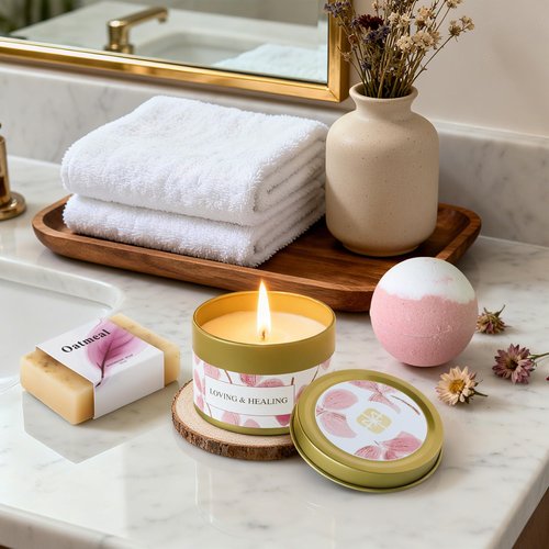 Mirasphere Spa Gift Baskets for Women - Self Care Gifts Kit for Women - Get Well Soon Cozy Relaxation Home Self Care Kits Set Valentine's Day Gifts for Woman Mom Best Friends Sister Wife, Pink