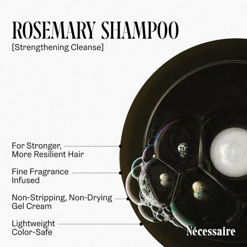 Nécessaire Rosemary Shampoo - Multi-Protein Strengthening Cleanse for Thinning Hair | 250 ml / 8.4 oz