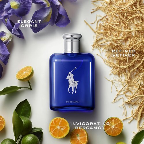 Ralph Lauren Fragrances - Polo Blue Eau de Parfum - Fresh Aquatic Men's Cologne - Citrus & Bergamot Notes