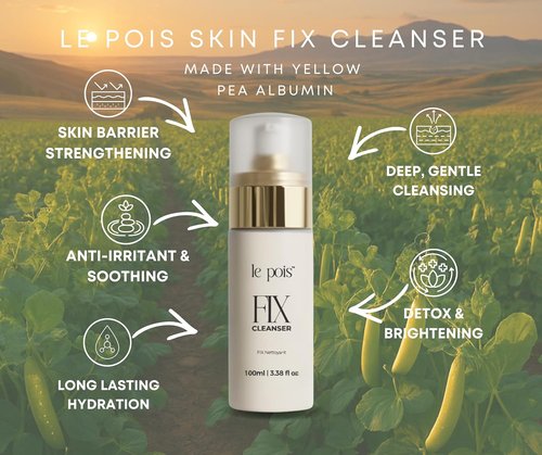 Le Pois Face Cleanser - Gentle Cleanser for All Skin Types | Sensitive Skin Care, 3.38 fl oz