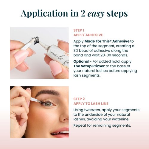 FlutterHabit The Bestie Lashes, 2 Sets of Eyelashes, DIY Lash Extensions, Up to 10 Day Lash Wear, Salon Quality Cluster Eyelashes for a Natural Look, No Glue Included