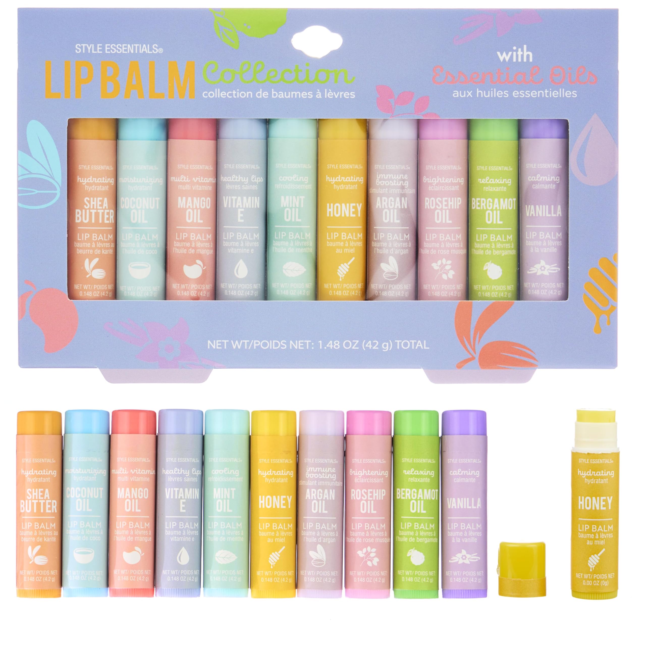10pc Lip Balm Collection -Hydrating Lip Balms Infused- Enriched Lip Balm Set
