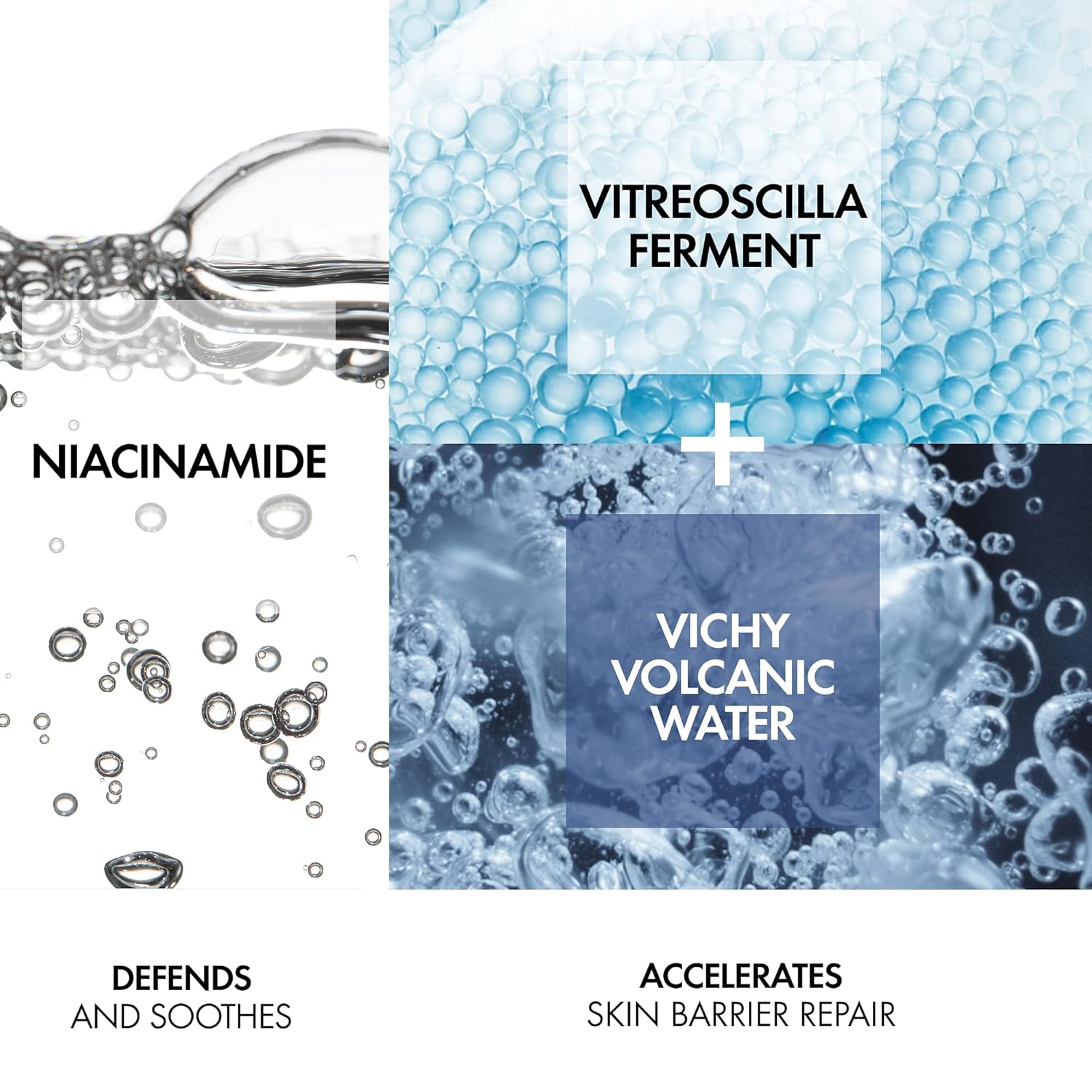 Vichy Mineral 89 Niacinamide Serum - Prebiotic Defense & Recovery Concentrate for Dull, Dry Skin