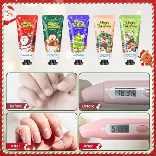 82 Pcs Christmas Hand Cream Gift Set,Bulk Christmas Gifts for Coworkers,Hand Lotion Travel Size,Mini Lotion bulk, Holiday Gifts For Coworker, Moisturizing Lotions for Christmas Stocking Stuffers