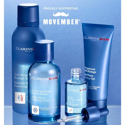 CLARINS Men After Shave Soothing Gel - Hydrating Formula for Irritations & Razor Burn | 2.5 Ounces