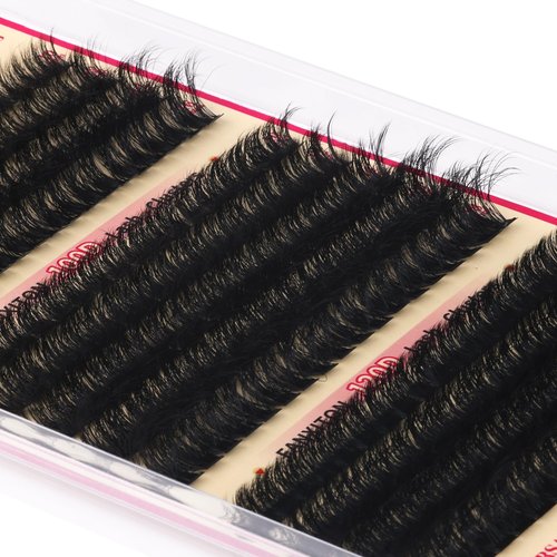 FANXITON Lash Clusters Thick Eyeash Clusters D Volume Lash Extensions 80D+100D+120D Eyelash Clusters 10-18mm Eye Lash Clusters Wispy Individual Lashes Sweatproof Clusters Eyelash Extensions