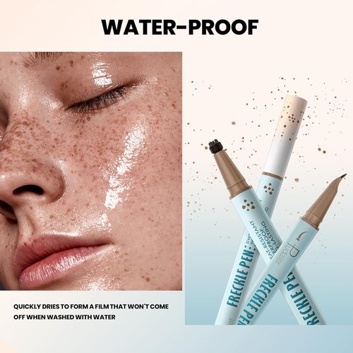 Skiennix 2-in-1 Microblading Freckle Pen & Stamp - Waterproof, Natural-Looking Freckles, Lasts 24 Hours