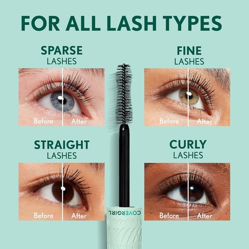 Covergirl Lash Blast Cleantopia Mascara - Volumizing, Smudge-Proof, Vegan Formula | Extreme Black 800, 1 Count
