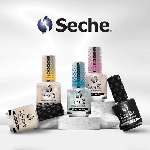 Seche No Wipe Gel Top Coat - Long Lasting UV Nail Polish with Clear Finish | 0.5 fl oz