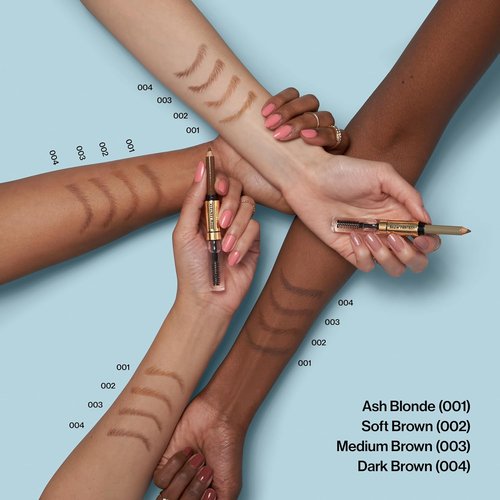 Revlon ColorStay Brow Fantasy - All-In-One Eyebrow Powder Pencil & Shaping Gel | 16HR Smudge-Proof, Medium Brown