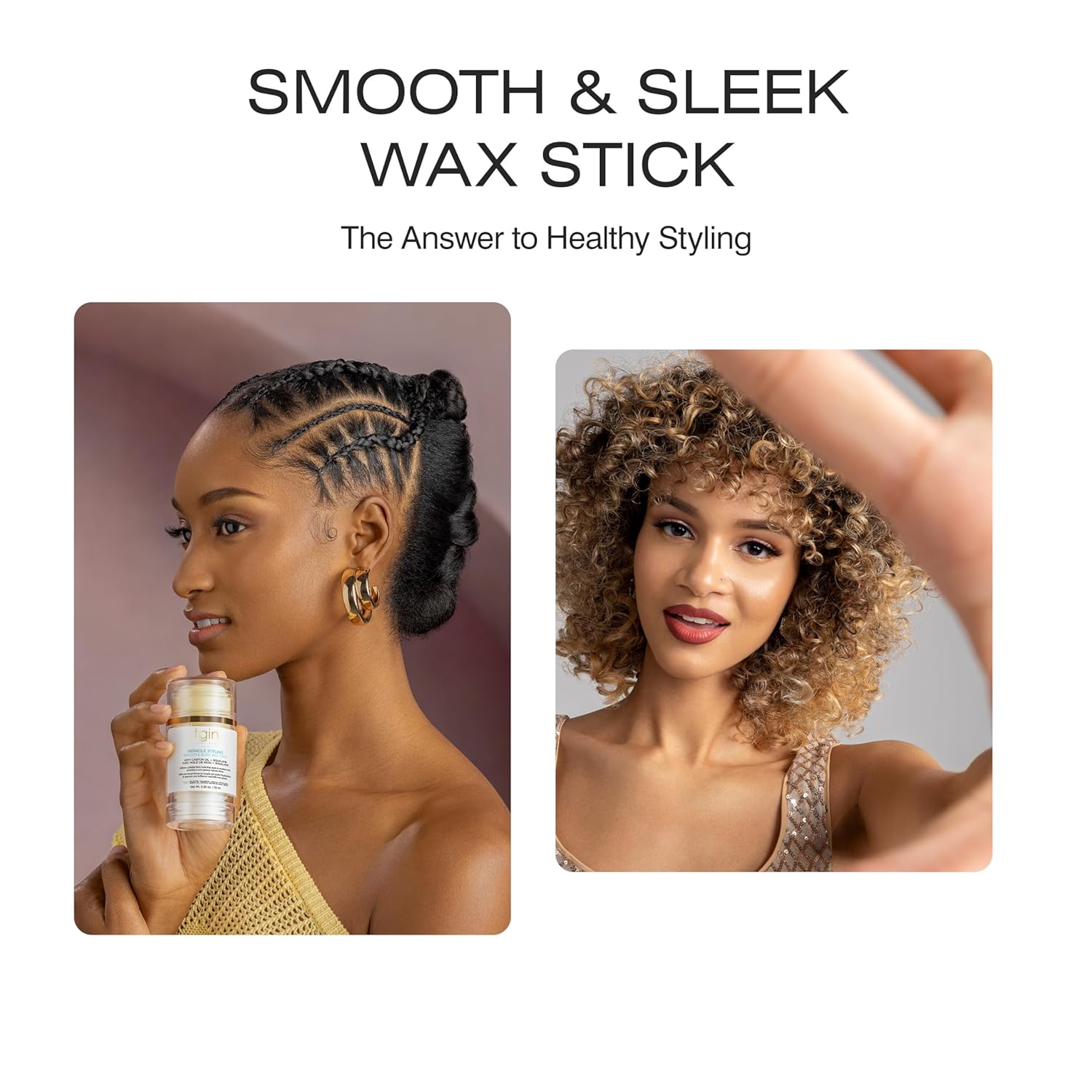 Thank God It's Natural Smooth & Sleek Wax Stick - Miracle Styling for Sleek Hair | 4 oz