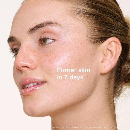 Clarins Extra-Firming Day Moisturizer SPF 15 - Firming Anti-Aging Face Cream with Collagen & Niacinamide | All Skin Types