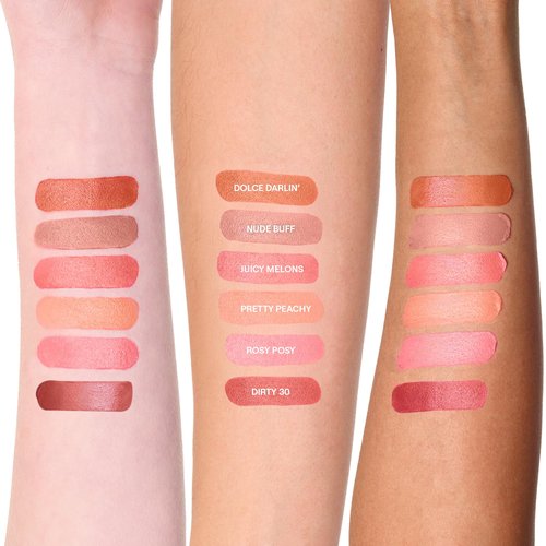 Nudestix Nudies Matte Lux – 3-in-1 Soft-Matte Blush Stick for Cheeks, Eyes & Lips with Built-In Brush | Cream-to-Powder Finish with Blurring Effect | Clean, Vegan, Travel-Friendly Makeup (Nude Buff)
