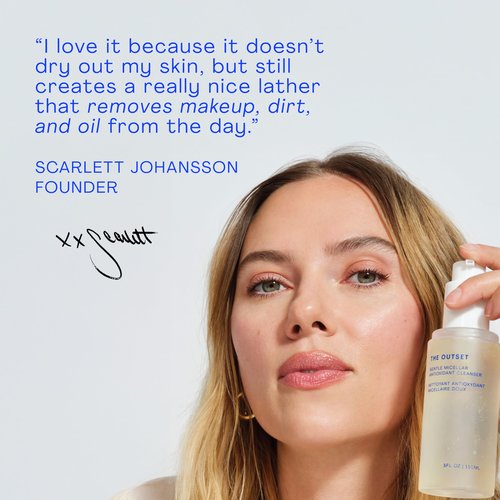 The Outset Micellar Antioxidant Cleanser, Hydrating Gel Face Wash & Makeup Remover, Brightening & Refreshing, Fragrance-Free, Vegan, Gluten-Free Clean Skincare for Sensitive Skin - 5 fl oz