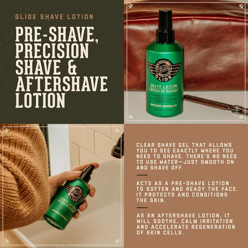 18.21 Man Made Shaving Gel - Spiced Vanilla, 6 Fl. Oz | Non-Lathering, Moisturizing Formula for Smooth Shave