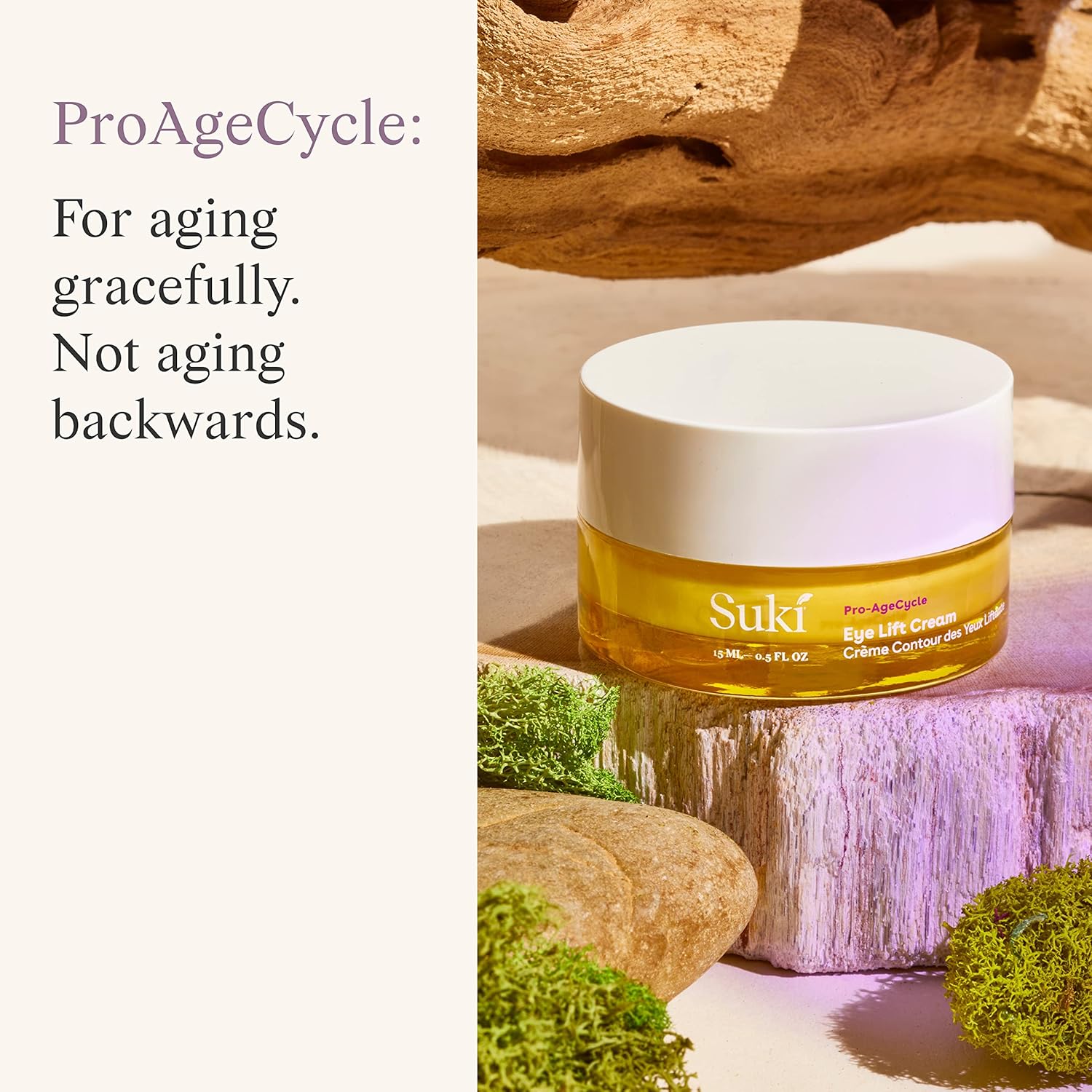 Suki Skincare Eye Lift Renewal Cream - Firming & Brightening Formula with Resveratrol, Caffeine & Vitamin C - 15 ml