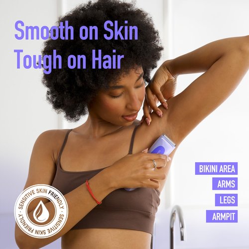 BAREWIZE Bikini Trimmer for Women, Electric Shaver for Women | LED Light, IPX7 Waterproof, USB-C Rechargeable, Ceramic Blade | Electric Razors for Women, Pubic Hair Trimmer Women (Violet Haze)