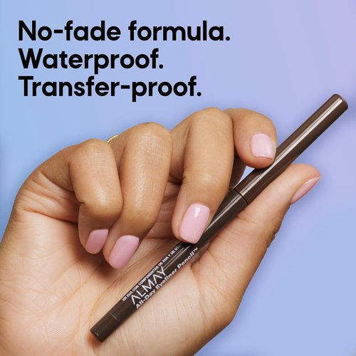 Almay All-Day Eyeliner Pencil - Hypoallergenic, Long-Wearing & Water Resistant, 205 Black, 0.01 oz
