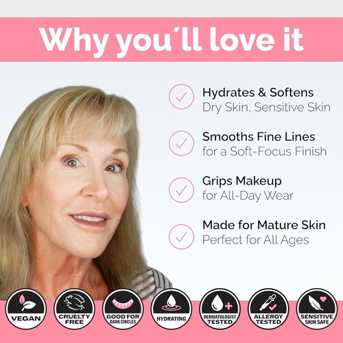 Elizabeth Mott Thank Me Later Hydrating Primer - Lightweight Gripping Face Primer for Mature Skin, 30g