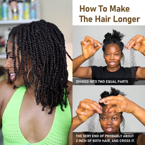 Afro Kinkys Bulk Human Hair -100% Real Human Hair for Mini Twist, Braiding, Loc Extensions & Crochet, Kinky Curly Hair Bundles, Natural Afro Bulk for Dreadlocks(1B, 16 Inch(Pack of 1))