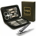 9 Pcs Manicure Set for Men & Women – Stainless Steel Manicure & Pedicure Kit with Travel Nail Grooming Case, Nail Clippers, Cuticle Tools – Gift-Ready Mens Manicure Kit & Womens Grooming Set
