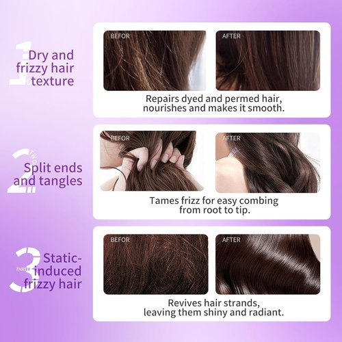 Skiennix Instant Smoothing Leave-In Conditioner - Hydrating, Frizz-Reducing Formula for Damaged Hair