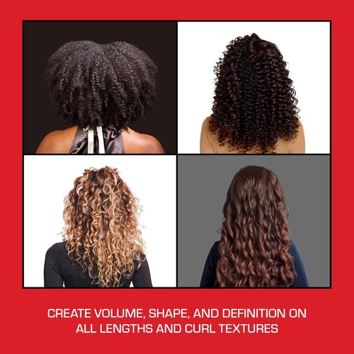 Red by Kiss Hair Dryer Diffuser - Heavy Duty Rubber Grip for Volume & Fast Drying | Compact Design