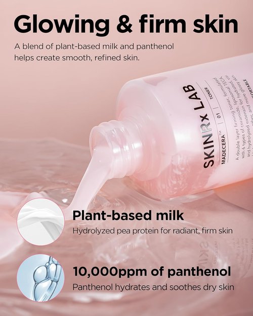 SKINRxLAB MadeCera Cream Double Essence Firming Toner - Dual Layer Hydration with Milk Protein & Ceramide | 5.07 fl. oz.