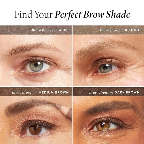 LAURA GELLER 3 E’s Eyeliner, Eyelash & Eyebrow Kit for Mature Skin - Blonde | Longwear Kajal Eyeliner & Mascara