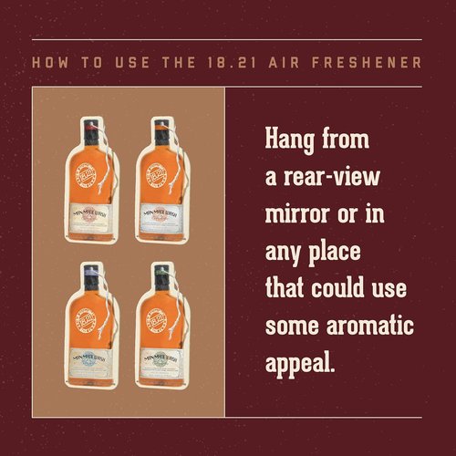 18.21 Man Made Premium Air Freshener - Luxurious Original Scent | Long-Lasting Fragrance for Car, Gym, Travel