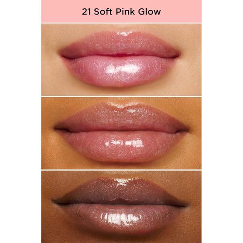 Clarins Lip Perfector Bundle - 01 Rose Shimmer & 21 Soft Pink | Sheer Finish Lip Gloss | Nourishing & Hydrating Formula