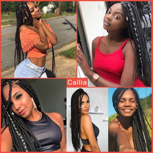 Callia Pre Stretched Braiding Hair 24 Inch 8 Packs Ombre Professional Prestretched Synthetic Braiding Hair Itch Free Yaki Synthetic Hair Extension for Crochet Twist (24Inch, 1B)