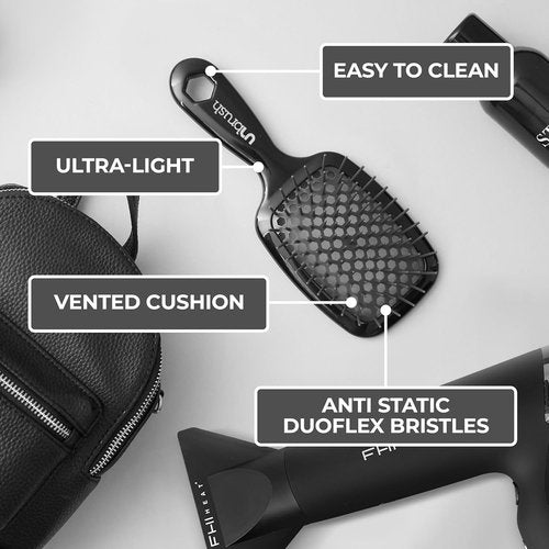 FHI Heat Detangling Brush - Pain-Free Brushing for All Hair Types | Durable DuoFlex Bristles, Lightweight Design