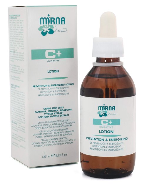 Mirna Professional Prevention & Energizing Anti Hairloss lotion For Weak Hair Infused with Menthol, Pantenol, Sophia Flower Extract, Grape stem cells |Sulphate, Paraben, SLS & Gluten Free 125ml/4.22oz