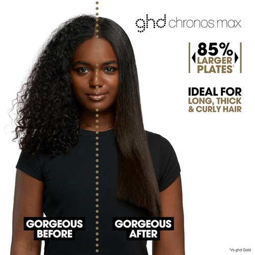 GHD Chronos & Chronos Max Stylers - Professional Flat Iron Hair Straighteners | 3X Faster Styling, More Shine & Less Frizz